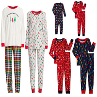 Svečane obiteljske božićne Pidžame, set odjeće za spavanje za malu djecu, 2 komada, veličine od mjeseci do 5 godina