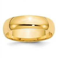 Najfiniji zlatni prsten od 14 karata, žuti-veličina 9,5