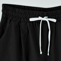 Kratke hlače za trening ženske vučne trake s džepovima kratke hlače visoki struk visokog elastičnog struka tiskana