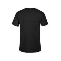 Sitni mens crne grafičke majice - dizajn od strane ljudi XL