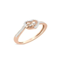 Imperial 1 10CT TDW Dijamantni srce i prsten sa strelicama u 10k ružičastom zlatu