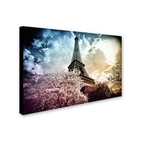 Zaštitni znak likovna umjetnost Eiffel Tower Color Canvas Art by Philippe Hugonnard