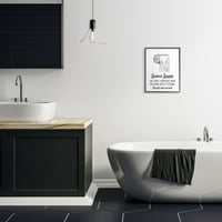 Stupell Industries Smiješno ograničeno opskrbu kupaonicom toaletni papir EMET CIOTED ZIDSKI Umjetnički dizajn