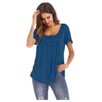 Ženska ljetna bluza s kratkim rukavima Majice Majice Majice Casual labava tunika Plus size majice Ženske majice