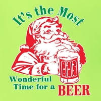 Divlji Bobbi, sada je sjajno vrijeme za pivski Božić, ružni Božićni džemper, muška majica s grafičkim printom,