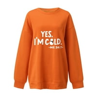 Dostupno / Plus size rasprodaja ženska majica bez kapuljače jesenski pulover zimske trenirke s printom slova