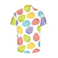 Havajska košulja za muškarce-odbijeni ovratnik, ležerni pulover za izlazak, print na plaži, labavi muški ljetni