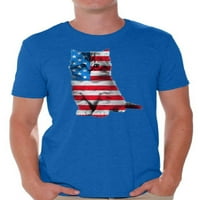 Majice s mačkama u neugodnom stilu, muške majice s domoljubnim uzorkom američke zastave, vrhovi, pokloni za 4.