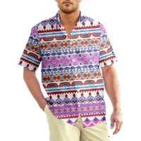 Muška košulja s tradicionalnim uzorkom i printom u modernom jedinstvenom atraktivnom dizajnu Muška odjeća za mlade