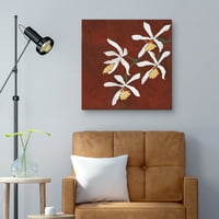 Collection Rouge Cvjetna Linda Wood Floral Canvas Art