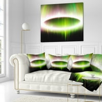 Dizajnirati prekrasna zelena sjeverna svjetla - Sažetak jastuka za bacanje - 18x18