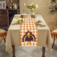 Jesenske bundeve, javorovo lišće, stolna staza za Dan zahvalnosti, sezonska berba, vintage ukras kuhinjskog stola