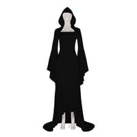 fartie renesansna Haljina ženska Noć vještica Kostimirana viktorijanska vještica s kapuljačom Srednjovjekovna