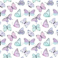 Akvarel pastelni leptiri od tkanine