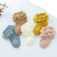 6Pairs dječja čipkana čarapa čarapa za novorođenčad pamučne djevojke čarape slatke čarape za malu djecu princeza