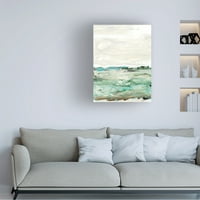 Lila Bramma 'Mint i Aqua Horizon I' Canvas Art