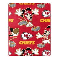 NFL Chiefs & Disneyjev lik Mickey Mouse lik Hugger Pillow & Silk Touch bacanje set