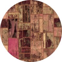 Ahgly Company zatvoreni okrugli patchwork smeđi prijelazni prostor prostirke, 4 'krug