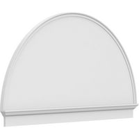 Ekena Millwork 72 W 42-3 4 H 2-3 4 P Polovica krug glatka arhitektonskog stupnja PVC kombinacija Pediment