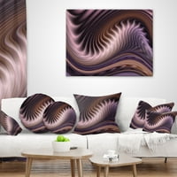 Umjetnički dizajn Purple Waves Fraktal Wall Art Sažetak platna zidni umjetnički tisak - Purple In. Široko u. High