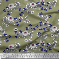 Pamučna tkanina od vela od listova i karanfila širine dvorišta u obliku cvjetnog lista