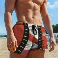muške ljetne kratke hlače za plažu s džepovima, elastični pojas, kravata, labavi kroj, kratke ljetne kratke hlače