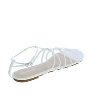 Bambusov spektakularna sandala sa sandalom u bijeloj boji