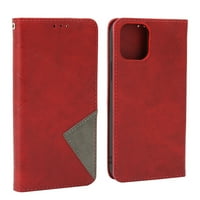 Poklopac telefona, futrola za telefon PU+TPU Utora za karticu materijala i funkcije džepnog nosača za Pro Red