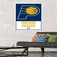Indiana Pacers - zidni poster s logotipom, 22.375 34