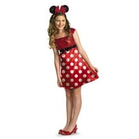 Crveni tinejdžerski kostim Minnie Mouse za Noć vještica 14-16