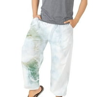 Hlače za muškarce na rasprodaji muške modne Harem hlače široke rastezljive hlače za plažu s printom