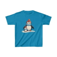Pingvini u snijegu - dječja majica od debelog pamuka