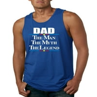 Divlji Bobbi, Muški Tata, mit, legenda, najbolji poklon za tatu, Dan očeva, muška majica s uzorkom, tamnoplava,