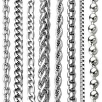 muška ženska ogrlica od nehrđajućeg čelika od nehrđajućeg čelika, lanac od užeta
