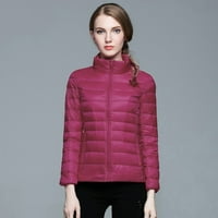 Ženski kaputi plus veličine, ženski zimski tanki i lagani donji kaput, casual donji kaput, tanka prošivena jakna
