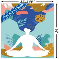 Zidni poster za meditaciju i svjesnost, 22.375 34