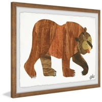 Marmont Hill Brown Medvjed Eric Carle Framed Wall Art