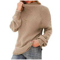 Rasprodaja prevelikih džempera za žene Ženska dolčevita majica s rukavima šišmiš Bluza labavi pleteni pulover