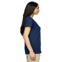 Ženska majica od teškog pamuka od 5 unci s izrezom u obliku slova u obliku slova u