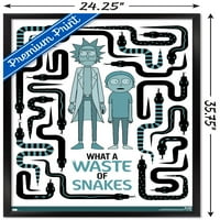 Zidni poster Rick i Mortie-gubljenje zmija, 22.375 34