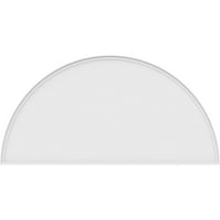 Ekena Millwork 82 W 41 H 2 P Polu okrugla glatka arhitektonskog stupnja PVC pediment