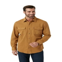 Traper košulja s dugim rukavima s dugim rukavima za muškarce i plus veličine