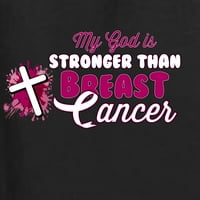 Divlji Bobbi, moj Bože jači od raka dojke, prskanje boje, križ, Zastava SAD-a, svijest o raku dojke, majica s