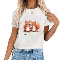 Ženska grafička majica iz crtića male vjeverice, Vintage ženska grafička majica savršen je poklon za rođendan