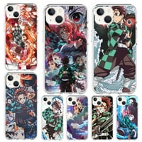 Japanska anime Kimetsu no yaiba Kamado Tanjirou Transparentno mekana silikonska torbica za telefon iPhone Plus