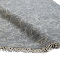 Vuneni tamno sivi tepih 5' 7 ' Perzijski Bijar orijentalni Ručno pleteni tepih veličine sobe
