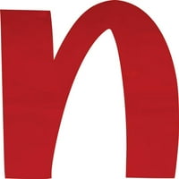 Akrilno slovo, 6 inča visoka prozirna crvena Akrilna slova abecede, abecedni znak recepcije