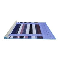 Moderni pravokutni tepisi u apstraktnoj plavoj boji, koji se peru u stroju od strane tvrtke 7' 10'