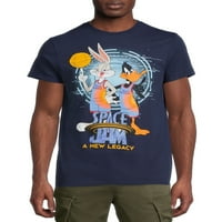 Space Jam muški i veliki muški naslijeđe i melodije grafičke majice s kratkim rukavima, 2-pack