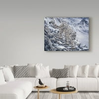 Zaštitni znak likovna umjetnost 'snježni leopard' platno umjetnost Jeffa Tifta